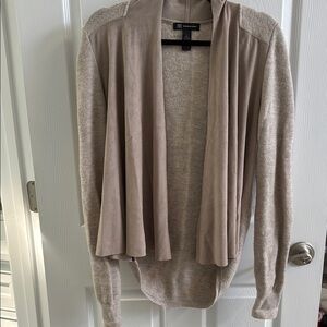 ❤️INC International Concepts Tan Cardigan Sweater Lightweight Open Front